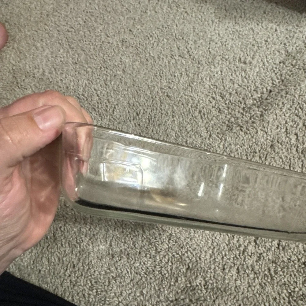 Vintage Small Pyrex 7210 3-Cup Clear Glass Casserole Baking Dish 7